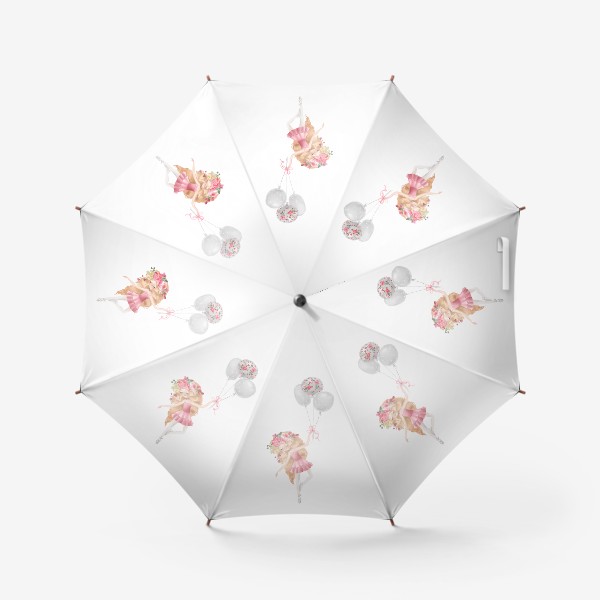 Зонт «Балерина с шариками»