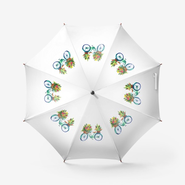 Зонт &laquo;Велосипед летний акварельный&raquo;