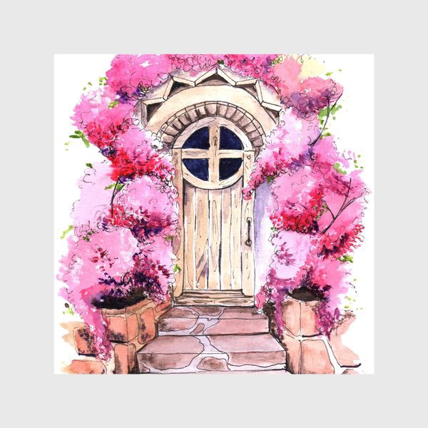 Шторы «Весенняя дверь»