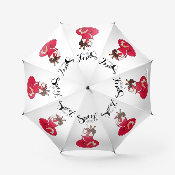 Зонт «Сладкие сердечки»