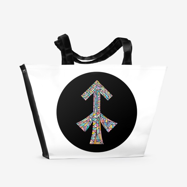Пляжная сумка «Стрелец знак зодиака»