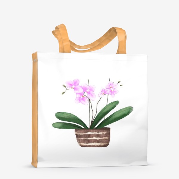 Сумка-шоппер «Орхидея в горшке»
