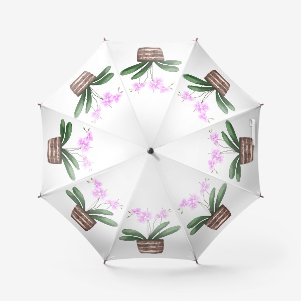 Зонт «Орхидея в горшке»