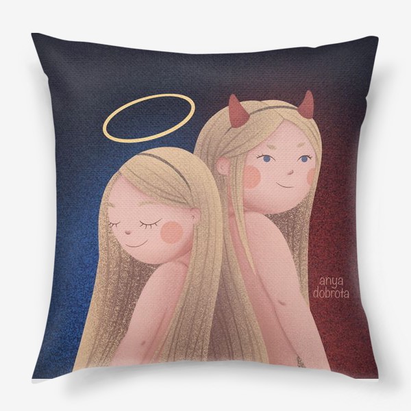Подушка «Ангел и Демон»