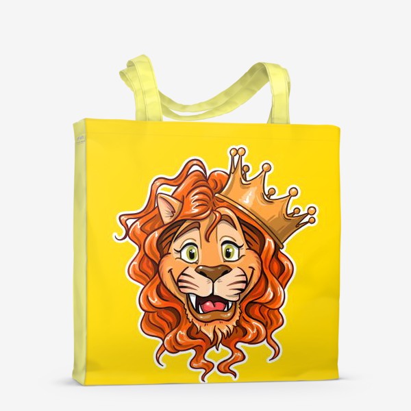 Сумка-шоппер «король лев, подойдет как для рыжих, так и родившихся под знаком зодиака Лев»
