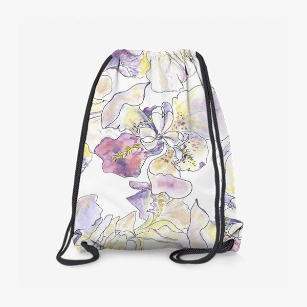 Рюкзак «Цветущий ирис. Оттенки фиолетового.»