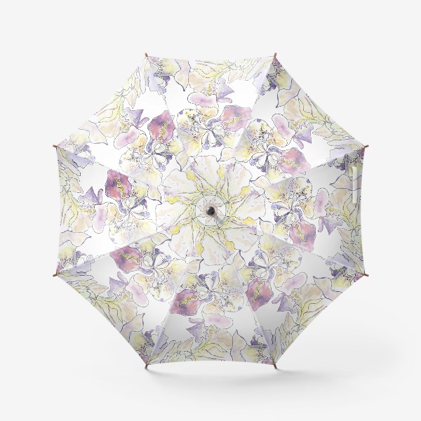 Зонт &laquo;Цветущий ирис. Оттенки фиолетового.&raquo;