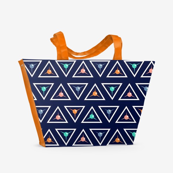 Пляжная сумка «Геометрия. Треугольники»