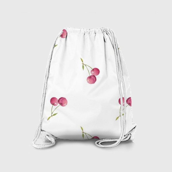 Рюкзак «Паттерн из акварельной вишни»