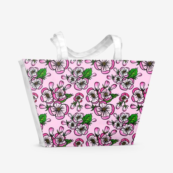Пляжная сумка «Цветущие яблони»