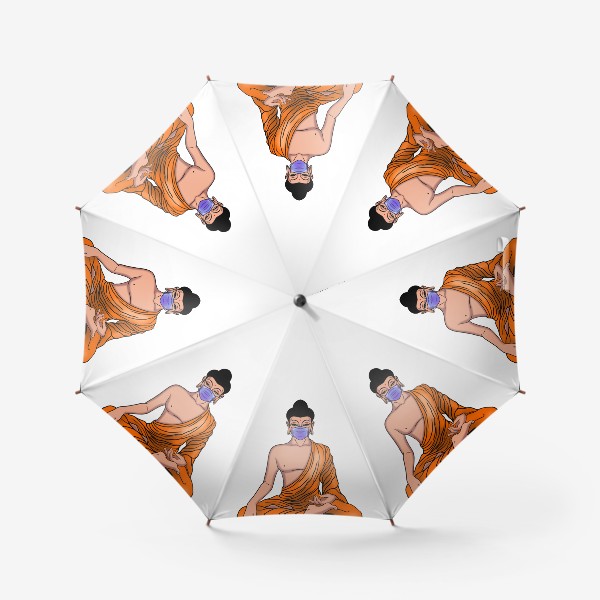 Зонт «Буддийский монах на самоизоляции»
