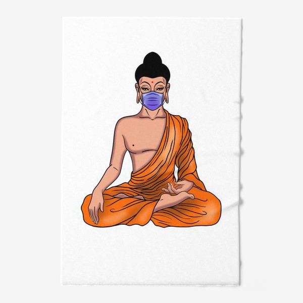 Полотенце «Буддийский монах на самоизоляции»