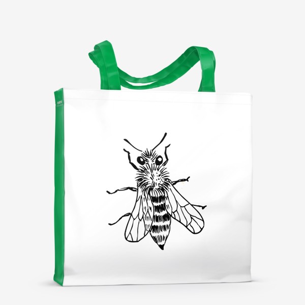 Сумка-шоппер «Пчела скетч»