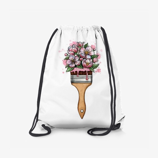 Рюкзак «Цветы кисточка художника»