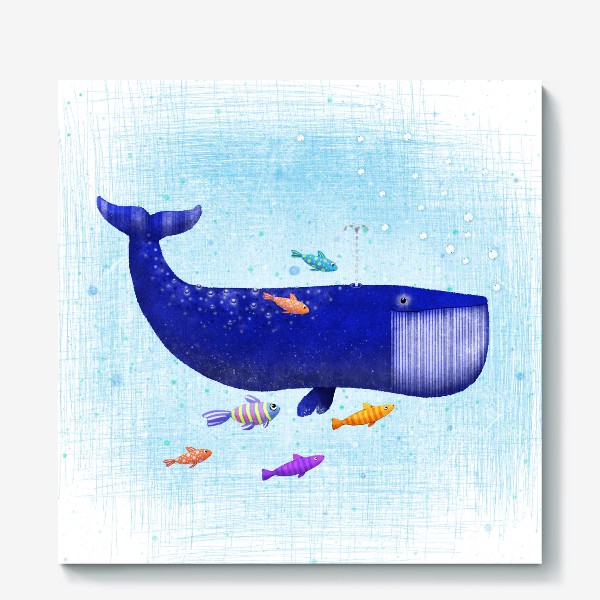 Холст «жизнь кита»
