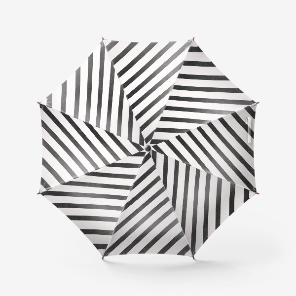 Зонт «Черные диагонали гранж Black Collection»