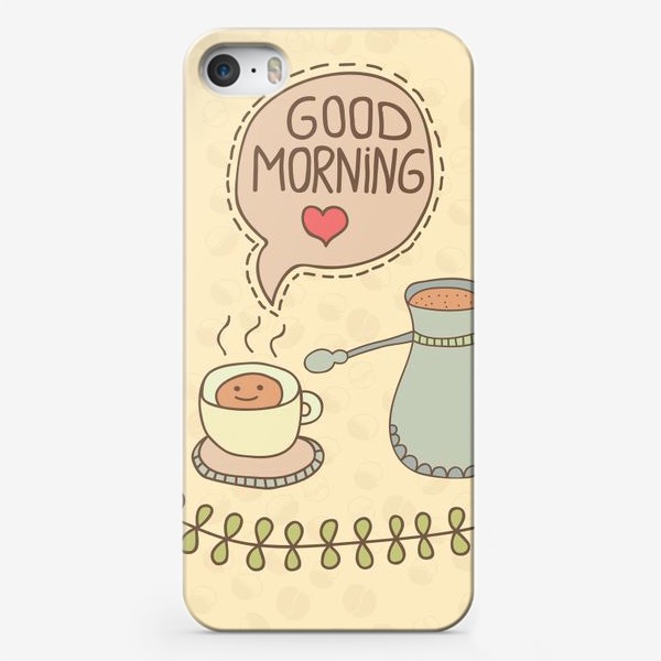 Чехол iPhone «Доброе кофейное утро»