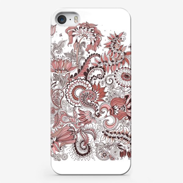 Чехол iPhone «Красные на белом»