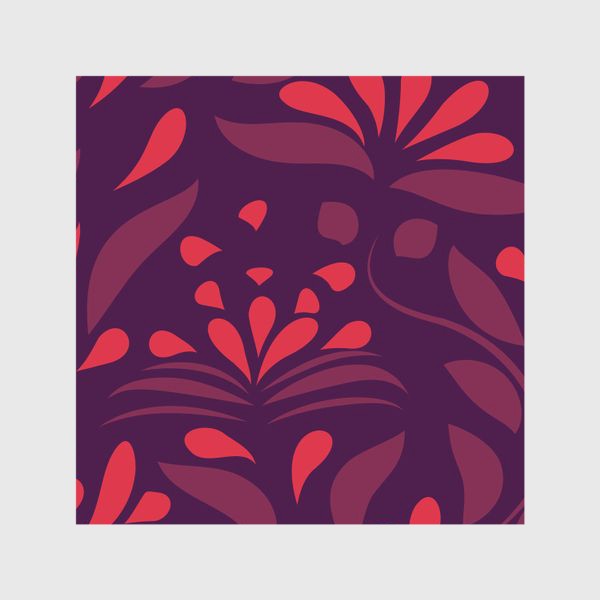 Шторы «seamless pattern with flowers and leaves hohloma style »