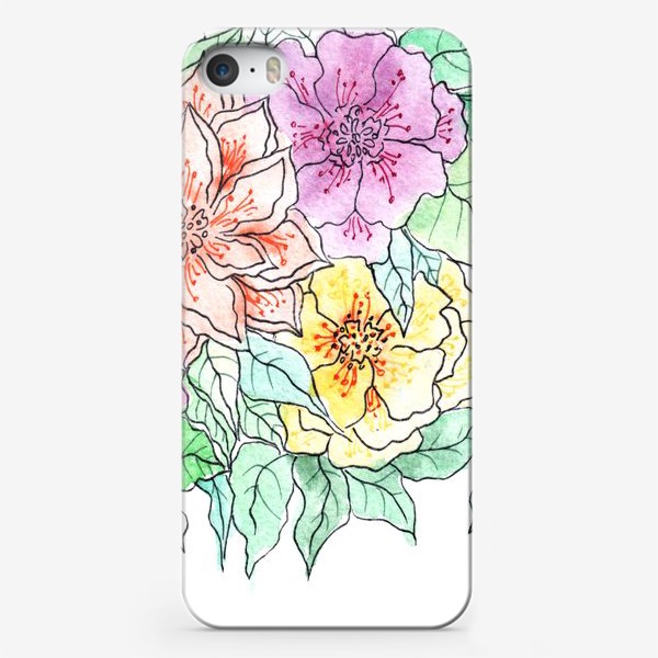 Чехол iPhone «Цветы»