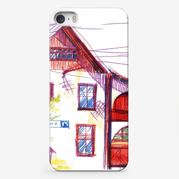 Чехол iPhone «Дом в Брусчатом поселке»