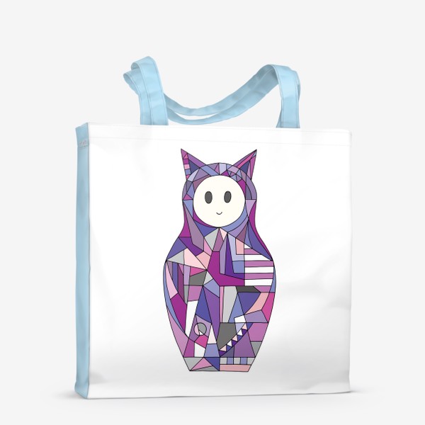 Сумка-шоппер «Матрешка аниме кошка»