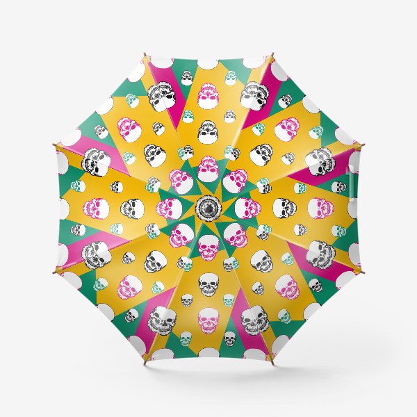 Зонт «Черепа. Геометрия цвета»