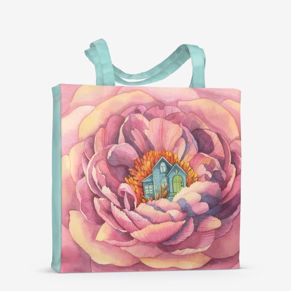 Сумка-шоппер «Дом в цветочном саду »