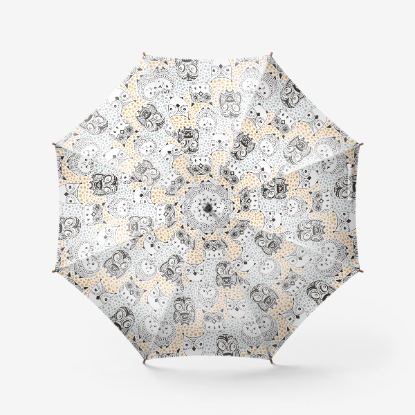 Зонт «Совы нежные »