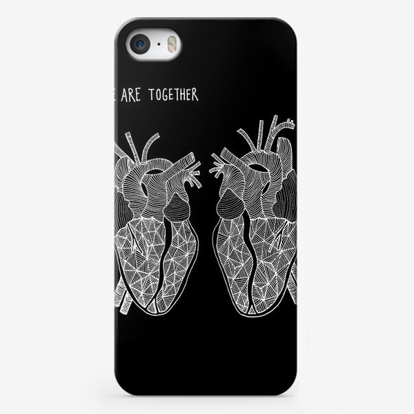Чехол iPhone «Black Hearts»