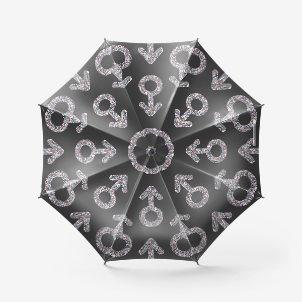 Зонт «Мужской знак паттерн»