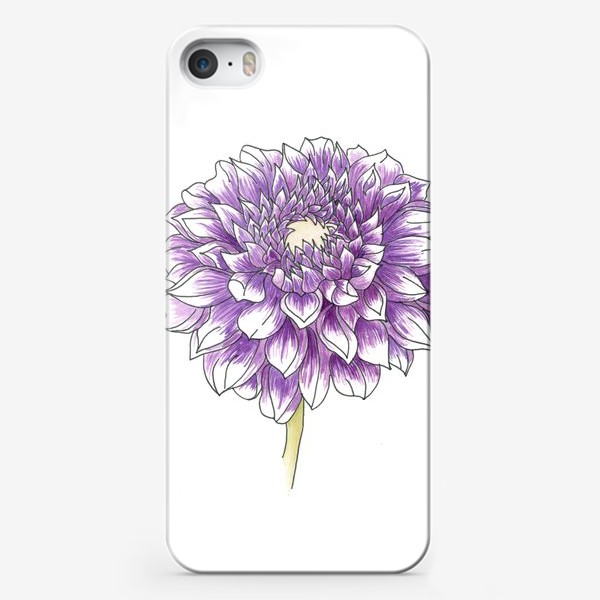 Чехол iPhone «Фиолетовый Пион»