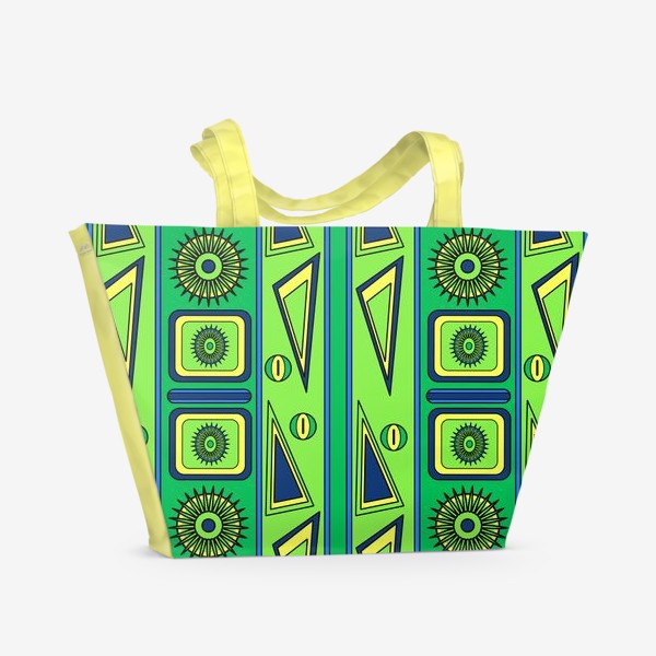Пляжная сумка «Seamless ethnic background folk africans endless pattern»