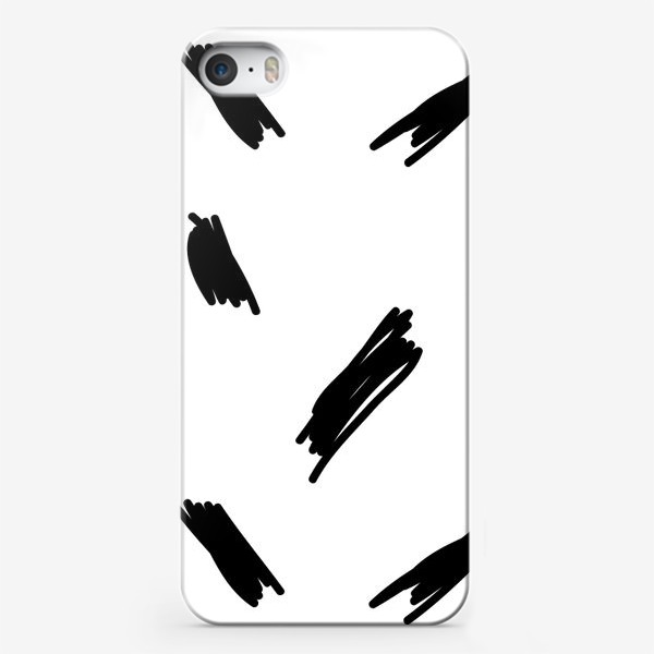Чехол iPhone «White and Black Pattern»