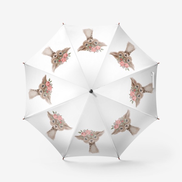 Зонт «Олененок с цветами»