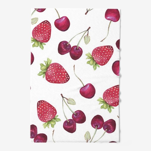 Полотенце «летний паттерн с ягодами»