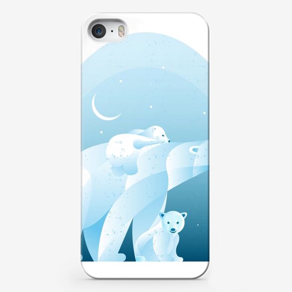 Чехол iPhone «Белые медведи»