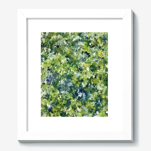 Картина «Таинственный лес. Весна. Лето. Зелень. Акварель.»