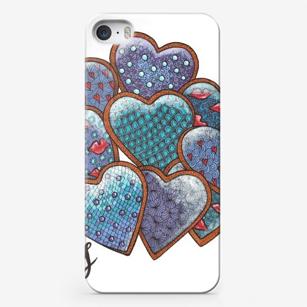 Чехол iPhone «Печеньки сердечки / Heart cookies»