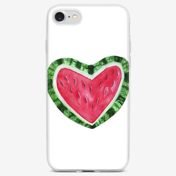 Чехол iPhone «арбузное сердце лета»