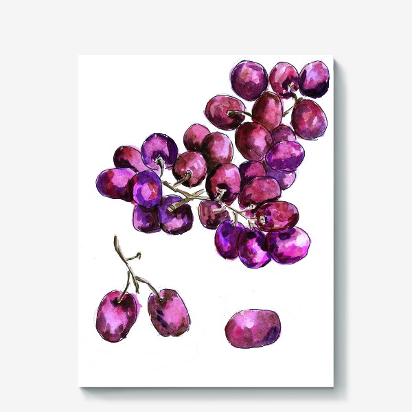 Холст «Красный виноград»