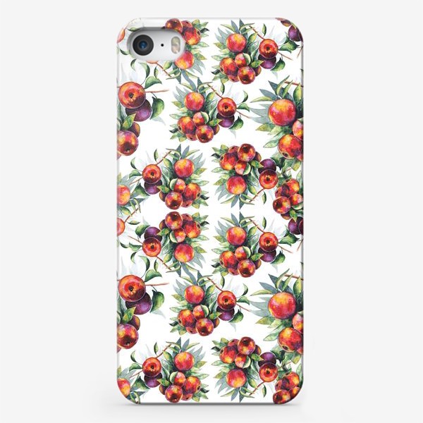 Чехол iPhone «Яблоки акварель»