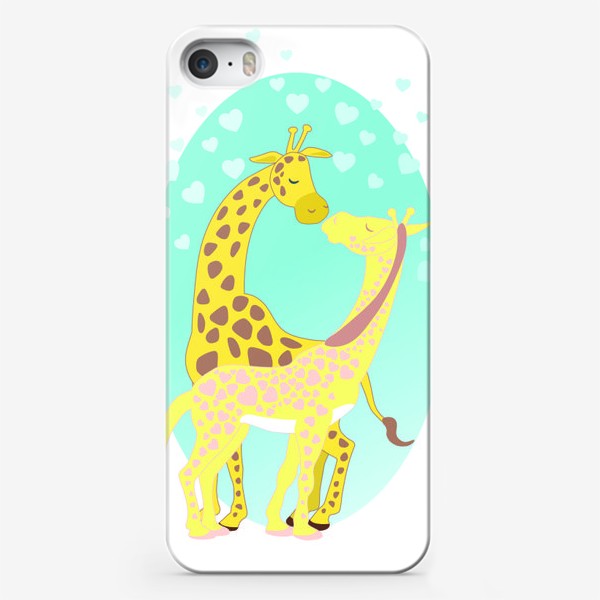 Чехол iPhone «Влюбленные жирафы»