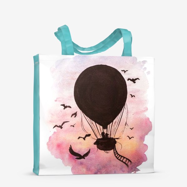 Сумка-шоппер «Воздушный шар на закате»