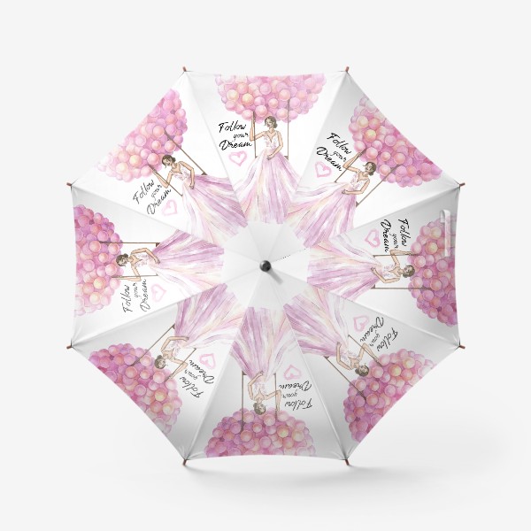Зонт «Девушка на воздушных шарах»