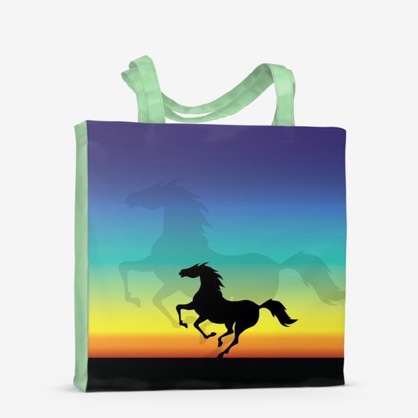 Сумка-шоппер «Лошадь на закате»