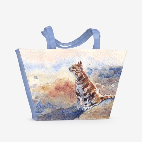 Пляжная сумка «рыжий кот»