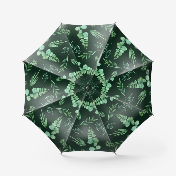 Зонт «Зеленые травы на темном фоне»