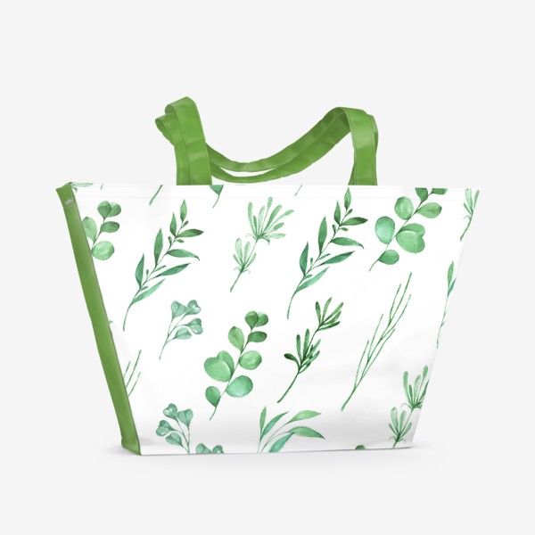 Пляжная сумка «Зеленые травы»