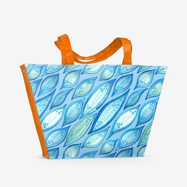 Пляжная сумка «Листья на воде»